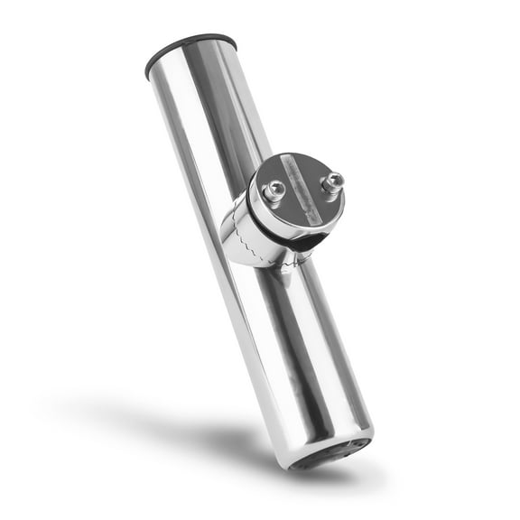 Five Oceans Clamp on Fishing Rod Holder for Rails 7/8 to 1 inch, AISI316 Stainless Steel FO4499