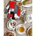 thumbnail image 4 of Red Black Geometric Kitchen Dish Towels for Drying Dishes Set of 2, Modern Abstract Art Block Waffle Weave Microfiber Hand Tea Bathroom Towels Quick Dry & Absorbent Towel 15.7x23.6, 4 of 7