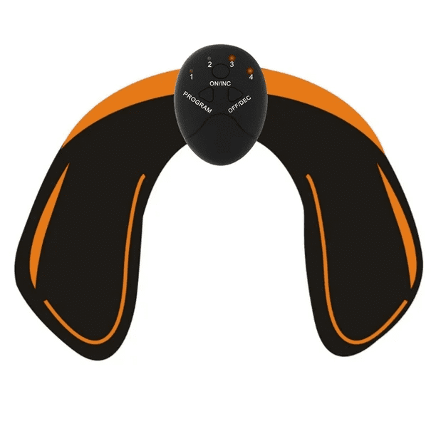 Stimulateur Musculaire Portable Sans Fil pour Hanches - Entraîneur de Fesses Électrique Réglable à 6 Modes avec Coussinets en Gel Remplaçables, Appareil de Mise en Forme EMS à Piles pour Fessiers Plus Serrés et Silhouette Parfaite, Silicone