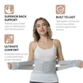 thumbnail image 4 of Faja lumbar ajustable de doble tracción NeoTech Care (gris, talla XL), 4 of 5