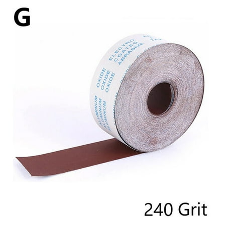 

Lierteer Sandpaper Roll Emery Cloth Sanding Abrasive Sheets 80 120 180 240 600 800Grit 240 Grit