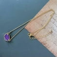 thumbnail image 6 of Classic Oval Hexagon Druzy Crystals Quartz Choker Collar Necklaces for Women New, 6 of 9