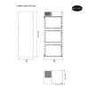 thumbnail image 6 of Heavy Duty Commercial Black Back Bar Cooler with 2 Glass Doors (27" depth 90" length), 6 of 6