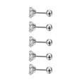 thumbnail image 1 of Qarigey 5 piezas pendientes auriculares cristal Stud regalos perno plateado accesorios de joyería encanto fiesta favores para mujeres niñas Ropa, zapatos y accesorios Miscelánea acero 0.8*6*7mm Qarigey AP009679-06B, 1 of 6
