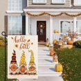 thumbnail image 6 of Hello Fall Gnomes Garden Flag, Autumn Fall Gnomes Pumpkin Yard Flag, Burlap Double Sided 12.5x18 Welcome Fall Flag, Thanksgiving Harvest Maple Leaves Yard Outdoor Decoration, 6 of 6
