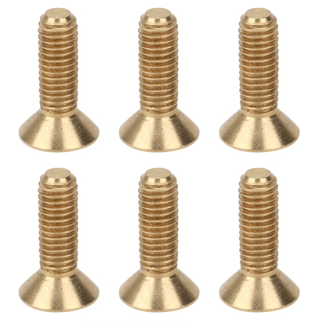 Tornillos avellanados Jadeshay 50 piezas Tornillos con cabeza hexagonal avellanada de cobre puro