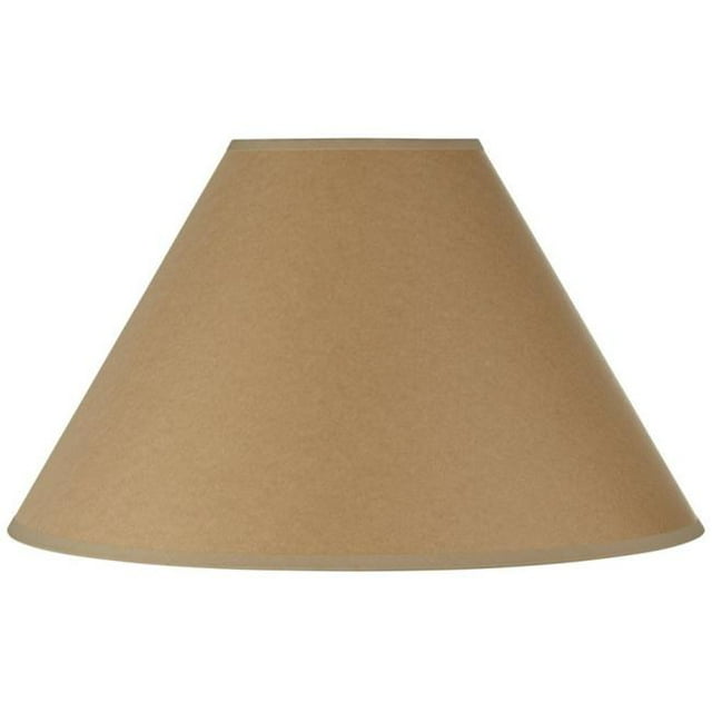 SH-8109-21-KF 21 in. Vertical Basic Coolie Linen Hardback Shade, Kraft