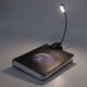 thumbnail image 4 of Clip De Lectura En Luz Negro 9 Niveles 7 Lámparas Plegable Flexible Cuello De Cisne USB Recargable LED Clip Lámpara De Lectura De Mesa, 4 of 7