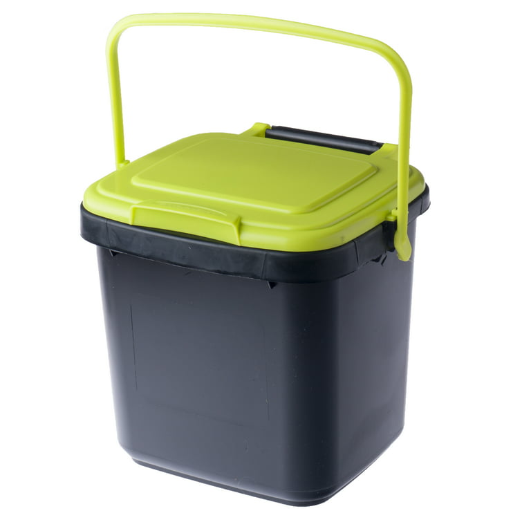 Black Norpro 1 Gallon Ceramic Compost Crock Bin Bucket For Counter Or Under  Sink