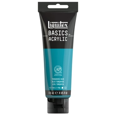 Liquitex BASICS Acrylic Color, 4 oz. Tube, Turquoise Blue