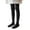 Black, variant on KAUOD Girls Ribbed Knit Tights Fleece Thermal School 𝐔niform Full Length Footed Leggings Kids Toddler Opaque Dance Pantyhose