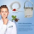 thumbnail image 3 of Smokitcen Reusable Silicone Coffee Enema Bucket Kit, 2 Quart Capacity, Non-Toxic Colon Cleansing Detox Bag, 3 of 7