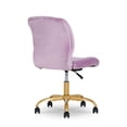 thumbnail image 3 of Mainstays Plush Velvet Office Chair, 3 of 9