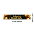 thumbnail image 1 of Black Background Banner with Golden Balloons Stars and Ribbons We Just Starting to Like You Party Decorations Backdrop for Celebrations Events Gatherings Parties, 1 of 4