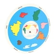 thumbnail image 1 of Rompecabezas De Madera De 7 Continentes, Corte Fino, Coordinación De Los Ojos, Mapa Del Mundo, Juego De Correspondencias, Aprendizaje Preescolar, Tilo Para Niños, 1 of 7