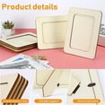 thumbnail image 4 of Tutuviw 10 Pcs Unfinished Wooden Frames DIY Wood Picture Frames Standing Photo Frames DIY Crafts Wood Decorate 4 x 6 in Wood Photo Picture Frames for Crafting Art Projects,Painting Decorations, 4 of 7