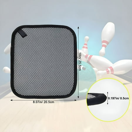 ACDANC 2026 New Bowling Ball Towel, Bowling Ball Cleaner Towel, Bowling Ball Cleaning Accessories (Black+Grey)