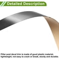 thumbnail image 5 of Unique Bargains Door Pillar Window Trim for Chevy Aveo 2007-2011 Carbon Fiber Pattern Black Front Left Right Anti Scratch Sticker Pillar Posts Cover 6 Pcs, 5 of 7