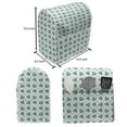 thumbnail image 4 of Leafage Stand Mixer Cover, Shamrock Leaves Pattern Botanical St Patrick's Day Irish Tradition, Kitchen Appliance Organizer Bag Cover with Pockets, 5 Quarts, Dark Seafoam and White, by Ambesonne, 4 of 4