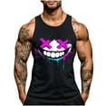 thumbnail image 2 of Mens Halloween Printed Personalized Fashion Blouses Tops Workout Gym Muscle T-Shirt Basic Tank, 2 of 5