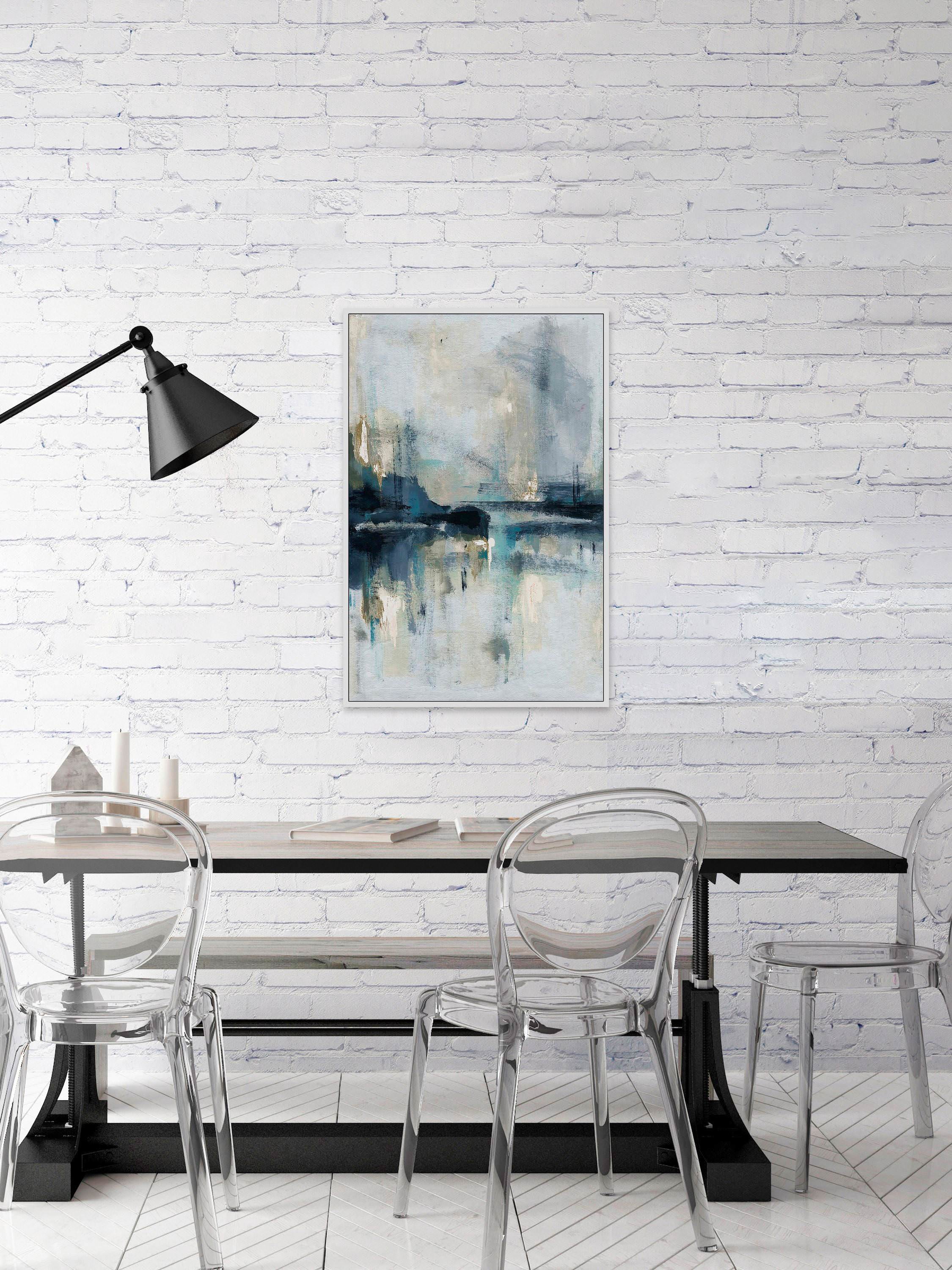 Senne Flueve II Floater Framed Painting Print on Canvas
