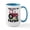 White/Blue Inside, variant on CafePress - Just Call Me Papaw Red Tractor Mugs - 15 oz Ceramic Large White Novelty Mug