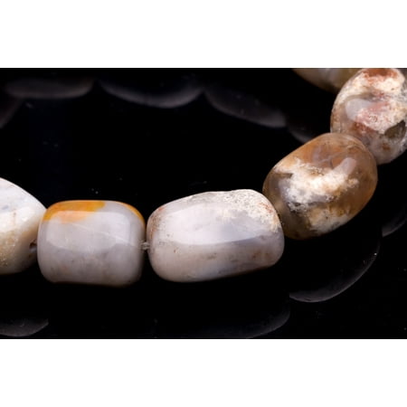 Crazy Agate Beads - Tumbled Pebble Crazy Lace Agate Beads Semi Precious Gemstones Size: 16x13mm Crystal Energy Stone Healing Power for Jewelry Making