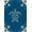 Blue Beige, Pattern 15, variant on Design&I 8'x10' Washable Area Rug Snag-Free Themed Nautical Seashell Motif Minimalist Lobster Ocean Turtle Refined for Dining Room, Large Office, Lounge