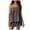 Black, variant on Gingham Lounge Sets for Women Summer Vacations Outfits Sleeveless Tank Tops and Plaid Shorts 2Pcs Set Size 2XL