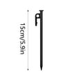 thumbnail image 4 of 50pcs Tent Stakes Forged Steel Tent Pegs for Camping, Canopy Outdoor Use Windproof,Unbreakable Metal Ground Stakes for Beach,Rocky Terrain,Snowfield Grassland Black Rust-Resistant Camping Nails, 4 of 5