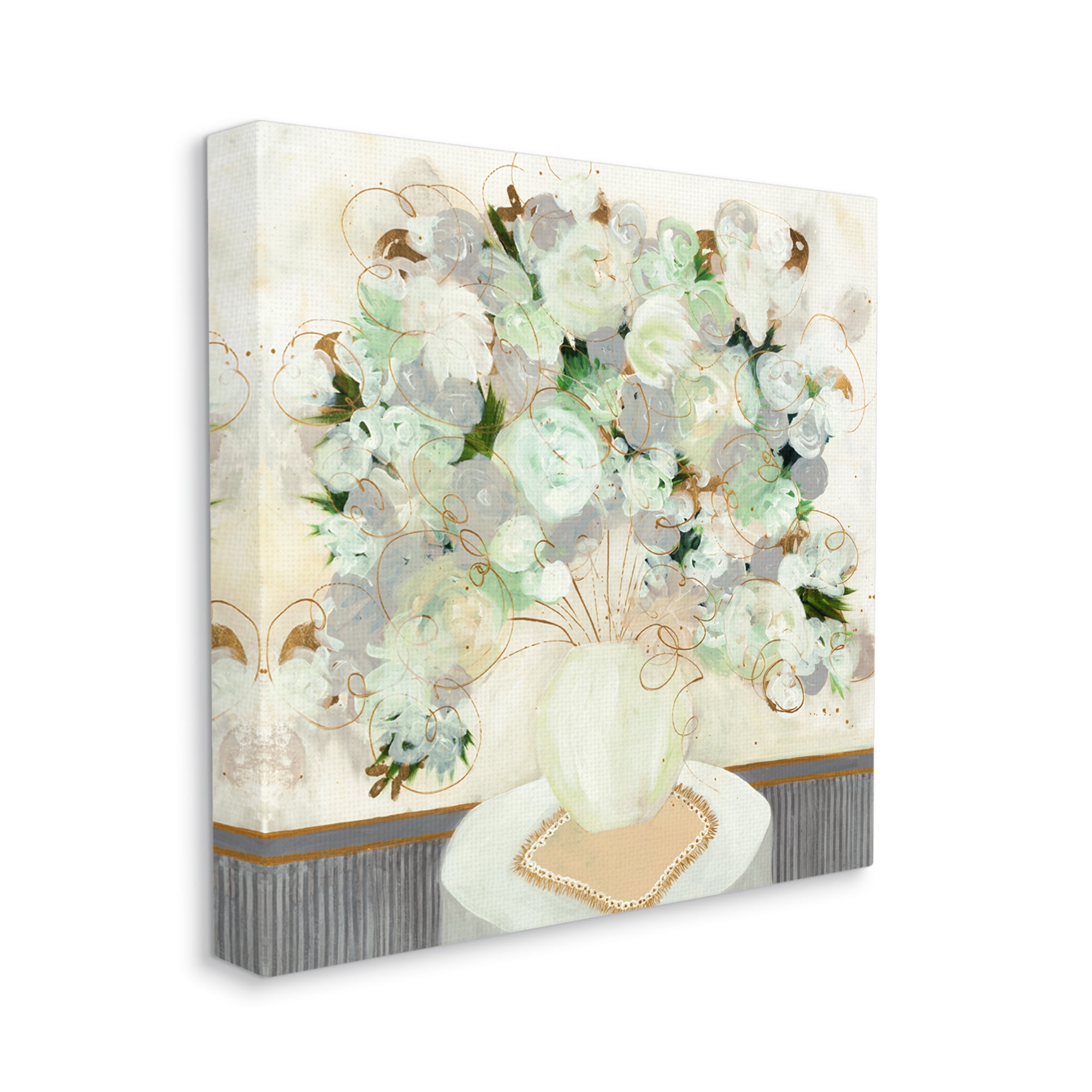 Stupell Industries Abstract Flower Blossoms Scribble Petals Still Life Painting Gallery Wrapped Canvas Print Wall Art, Design by Ruth Fromstein