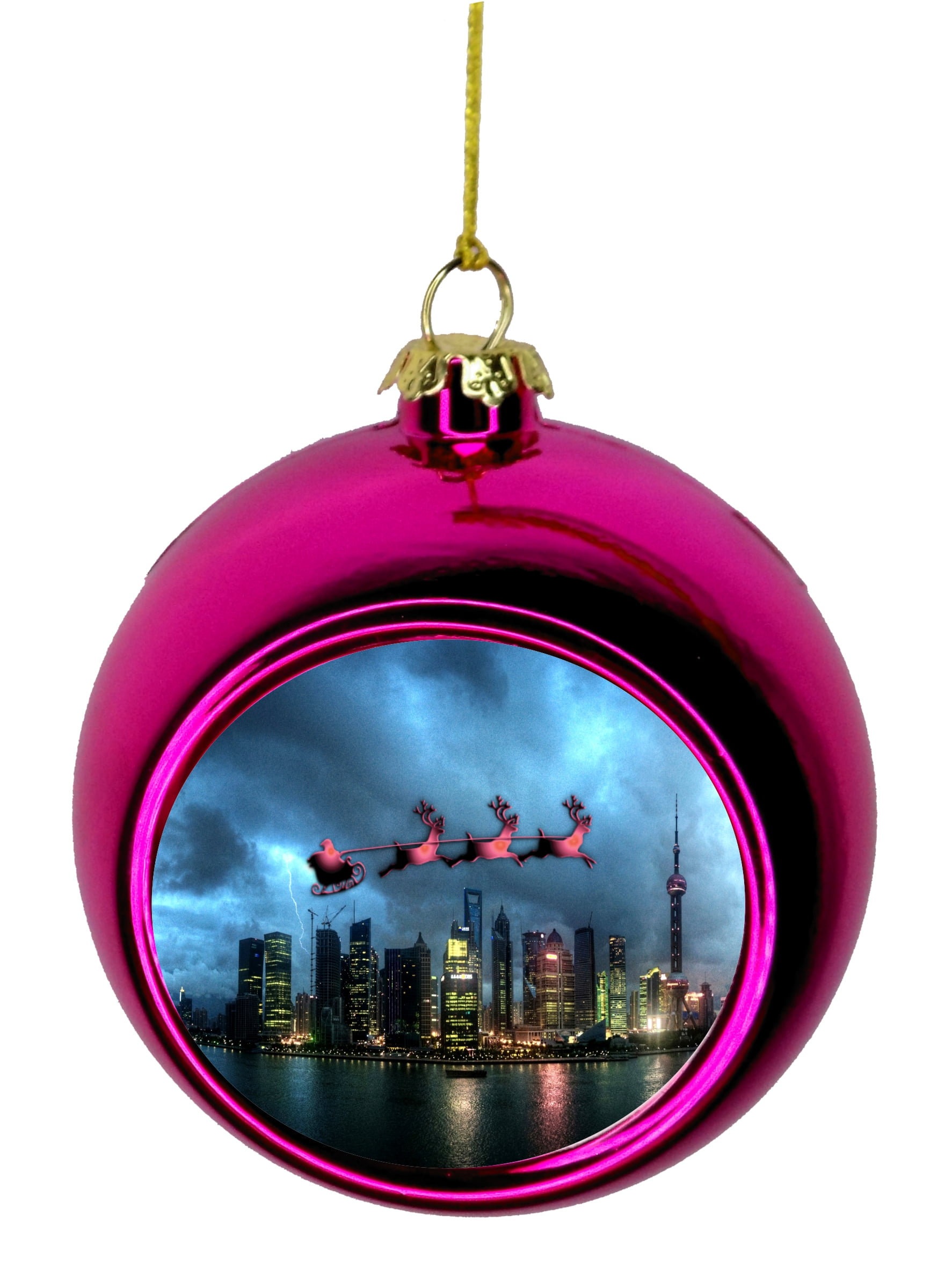 Goat My Pretty Little Gifts Personalised Animal Bauble Wooden Christmas Tree Decoration Bauble