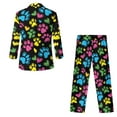 thumbnail image 5 of Xoenoiee Colorful Dog Paw Heart Print Boys Suits 2 Piece Formal Kids Tuxedo Suits for Boys Valentine's Day Slim Fit Casual Ring Bearer Outfit with Blazer Jacket Pants, 13-14 Years, 5 of 7