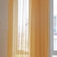 thumbnail image 3 of Namzi Elegant Curtains Sheers - 1 slice orange See Through Curtains for Living Room, 150cm*214cm - Lace Window Drapes, Light Filtering Sheer Curtains,, 3 of 5