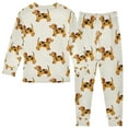 thumbnail image 2 of joogoo Dog Dalmatian 2 Piece Long Sleeve Tee and Pants Cotton Pajama Set 8Y, 2 of 7