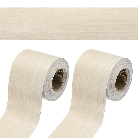 2 Inch x 66ft Wood Grain Repair Tape, Self Adhesive Realistic Textured Repair Tape Patch for Floor Door Table Cabinets Desk, White Poplar