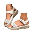thumbnail image 3 of WILLBEST Sandalias Casuales Para Mujer Sandalias Cómodas Para Uso Diario Con Diseño Hueco Y Cierre Para Atuendos Casuales Y Actividades De Verano, 3 of 9