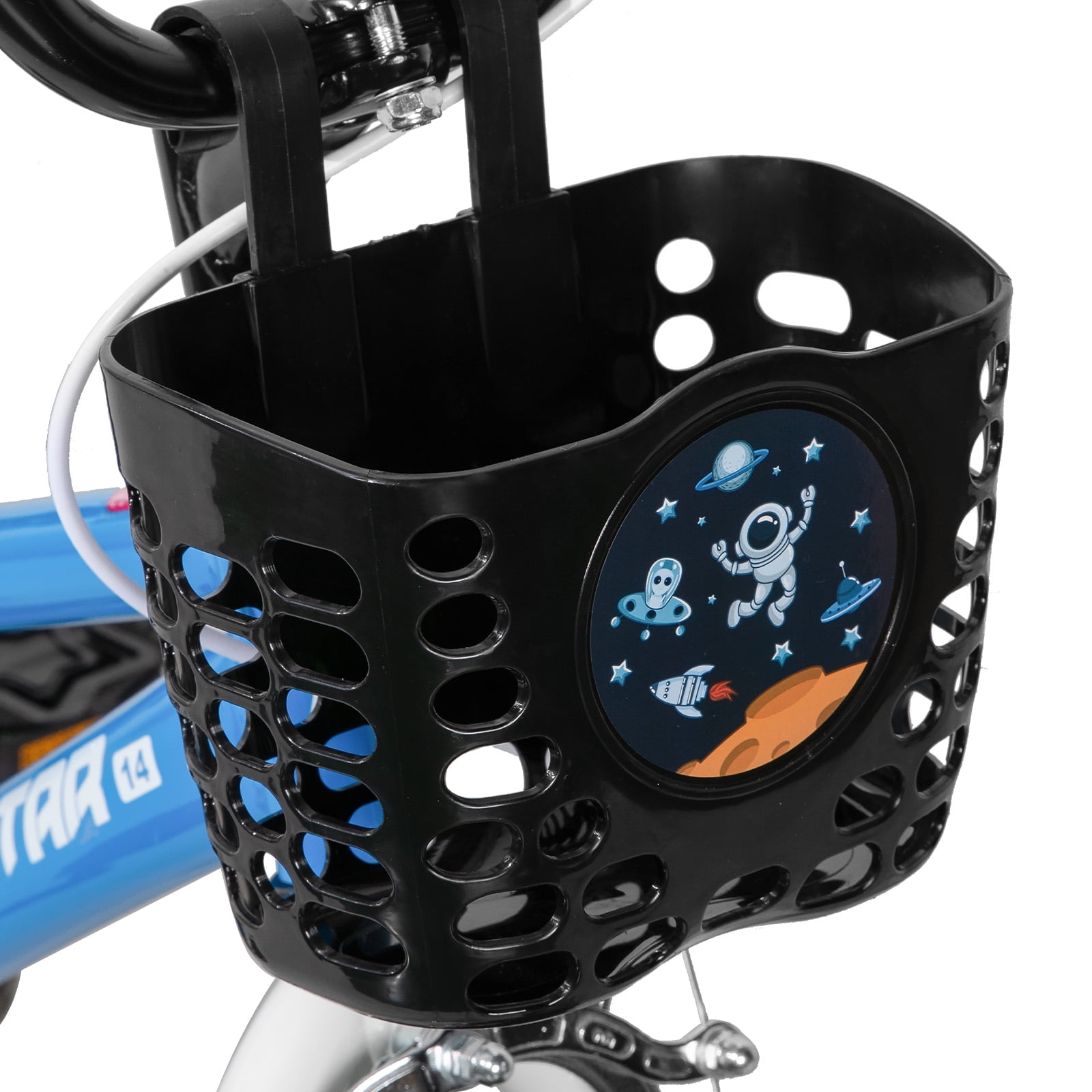 JOYSTAR Pluto Kids Bike with Training Wheels for 18 inch Bike, Blue