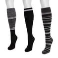 thumbnail image 3 of MUK LUKS Women's 3 Pair Pack Compression Socks, 3 of 6
