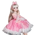 thumbnail image 1 of Muñeca articulada de 24 pulgadas, muñeca de princesa con vestido y accesorios, muñeca de moda, muñecas BJD para el mejor regalo, colección de juegos d princesa Sunnimix  rótula muñeca, 1 of 8