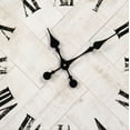 thumbnail image 3 of Zentique 24" White and Black Distressed Finish Square Corbett Wall Clock, 3 of 3