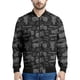 thumbnail image 3 of Chaqueta de motocicleta negra para hombre, chaqueta con cremallera estampada en 3D, chaquetas casuales deportivas de calle, camisetas para mujer, sudadera bomber para primavera y otoño, 3 of 5
