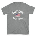 thumbnail image 1 of Daly City California Patriot Men's Cotton T-Shirt, 1 of 1
