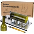thumbnail image 1 of Lo último en kit de cortador de botellas de vidrio ajustable, herramienta de bricolaje, herramienta de corte de acero inoxidable de 5 ruedas para vino, 1 of 5