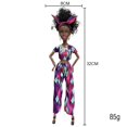thumbnail image 2 of AlevRam 12-Inch African American Fashion Doll – Articulated Body, Curly Hair, Colorful Ethnic Skirt & Top Outfit, Gift for Kids Ages 3+, 2 of 3
