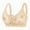 Beige-06, variant on SPZTSX Bras for Older Women Front Closure Push up Bra Printed Wireless Senior Bra with Snaps Workout Yoga Sports Bras
