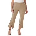 thumbnail image 4 of POINTERTECK Pantalon Ample Décontracté pour Femmes Taille Haute Couleur Unie Jambe Évasée avec Poches, 4 of 6