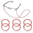 thumbnail image 1 of Uxcell 6 Pcs Sangle Tressée pour Lunettes, Chaîne de Lunettes pour Femmes et Hommes, Rouge, 1 of 6