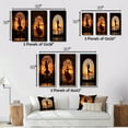 thumbnail image 4 of Designart "Elegant Silhouette of a Dancing Sunset III" Woman Fashion Photography Framed Wall Art Set Of 3 - Black Glam Frame Gallery Set For Office Decor, 4 of 6