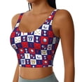 thumbnail image 2 of Daiia golf Printed Women's Sports Bra, Breathable Activewear Bra with U-Back Design and Removable Pads, Comfortable and Supportive for Yoga, Workout-XX-Large, 2 of 8